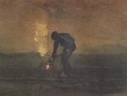 Vincent Van Gogh Peasant Burning Weeds (nn04) France oil painting artist